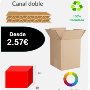 Caja 65x45x60 cm Canal doble